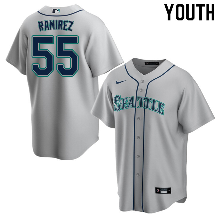 Nike Youth #55 Yohan Ramirez Seattle Mariners Baseball Jerseys Sale-Gray